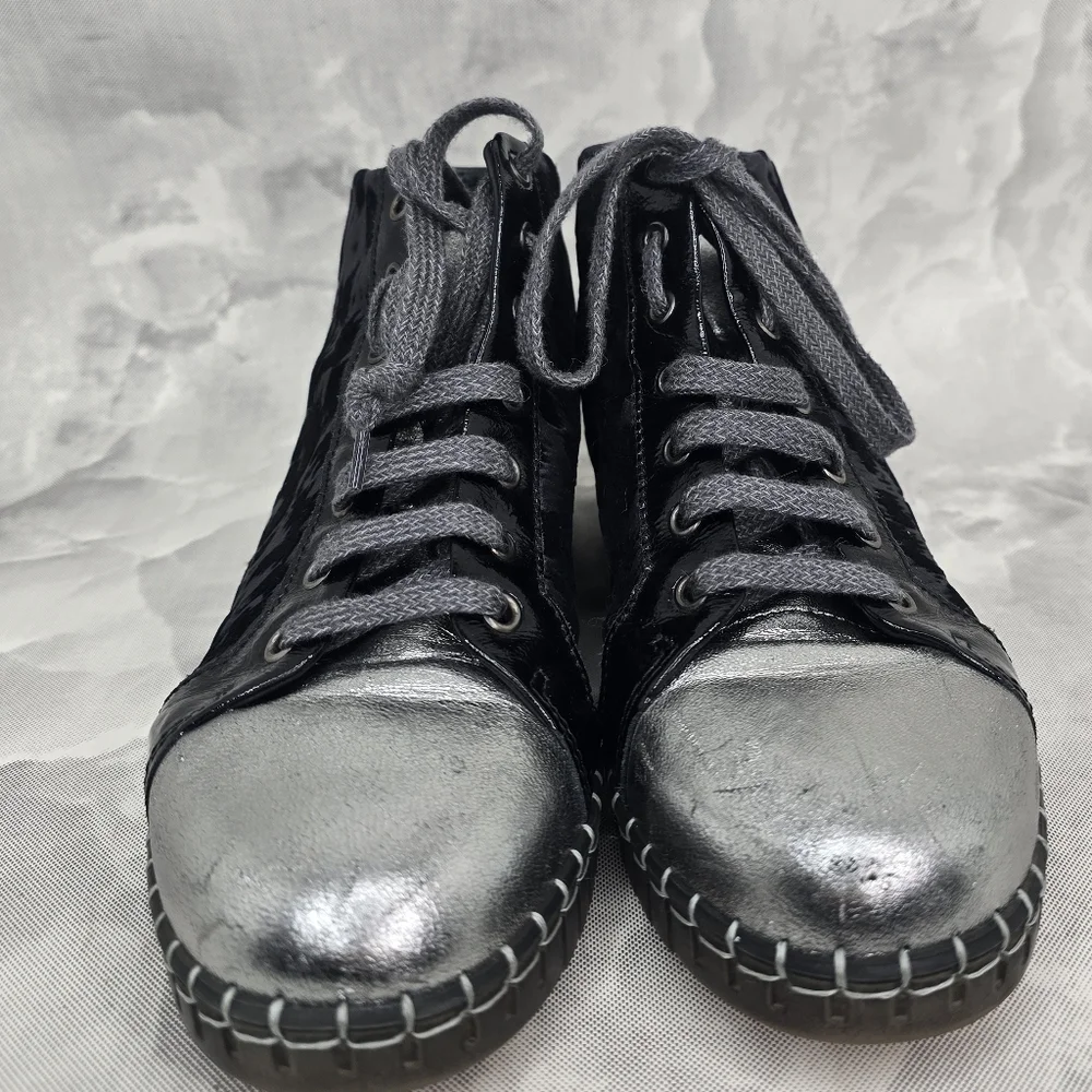 Andia Fora Leopard Sneakers Made In Italy Sz 38 - Picture 2 of 8